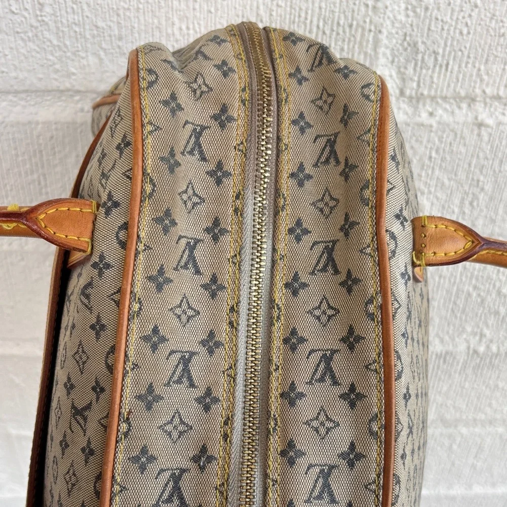 Louis Vuitton Leather Monogram Marie Hand Blue Dome Boston Bag - Picture 5 of 15